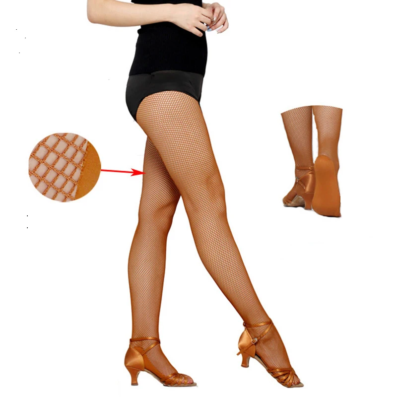 Professional Latin Tights Women Professional Fishnet Tights Ballroom&Latin Dance Hard Yarn Elastic Latin Stockings Pantyhose bamboo socks for women