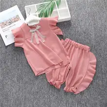 Summer Baby Girls Clothes Set Children Clothing Sets Chiffon Kids Clothes Baby Girls T-shirts+Shorts 2PCS Clothing Sets Summer Baby Girls Clothes Set Children Clothing Sets Chiffon Kids Clothes Baby Girls T-shirts+Shorts 2PCS Clothing Sets