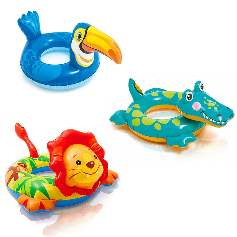 

Green PVC animals floating ring child inflatable swim ring life buoy for 3-6 years old baby ring Float in the pool baby float