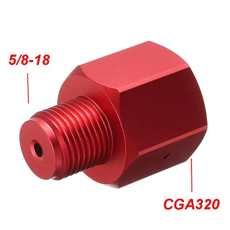 Adapter Converts CO2 Paintball Tank to Standard CGA320 Male Fitting WRCO2-5A4 Adapter Cylinder Paintball Regulator Converts