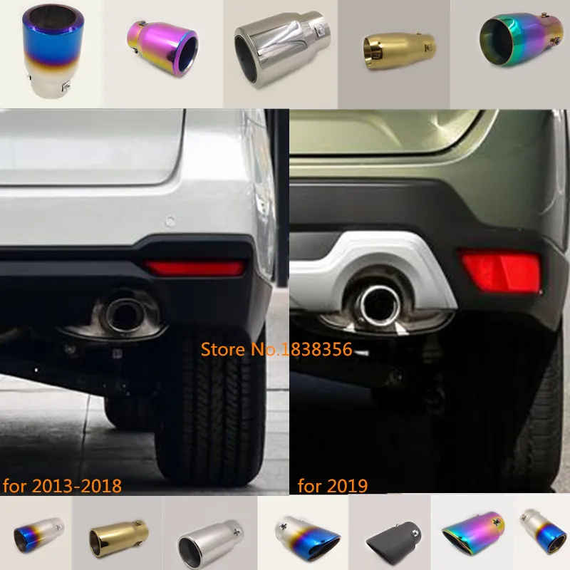Для subaru Forester 2013 2014 2015 2016-2019 автомобильный глушитель внешняя Торцевая труба