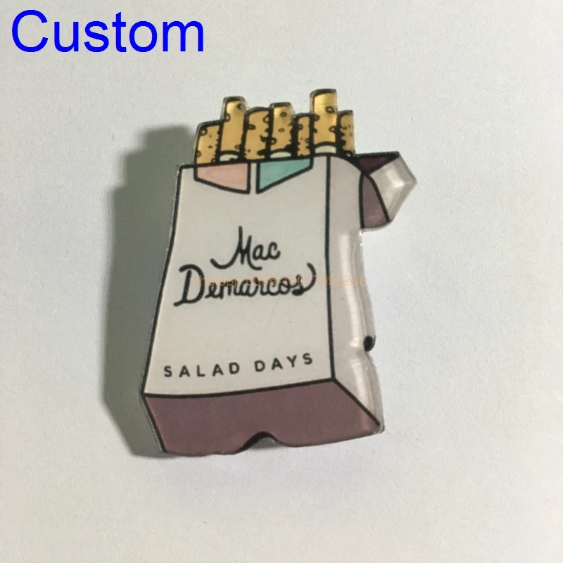 10pcslot Custom Acrylic Badges Character printing Badges for Clothing Kawaii Badge Icon Pin Brooch (6)