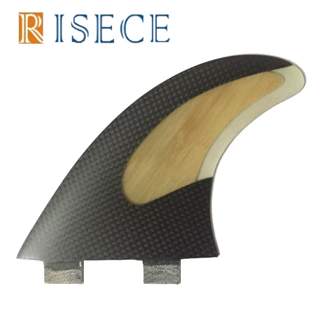 Bamboo fcs base fin surfboard bamboo fin carbon fiber surfboard fins half carbon bamboo surf