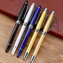 0,5 мм 4 цвета металлическая ручка Гелевая ручка для офиса Школьные принадлежности Ручки карандаши письменные принадлежности гелевые ручки