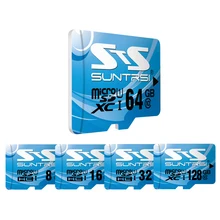 Suntrsi Cielo Azul Micro SD 128 GB/64 GB/32 GB/16 GB Clase 10 de Alta Velocidad Tarjeta Microsd de 8 GB Clase 6 Tarjeta de Memoria Para teléfono Inteligente cámaras
