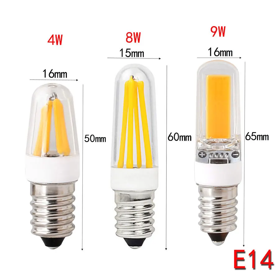 E12 E14 затемнения силиконовый чехол с украшением в виде кристаллов светодиодный Кукуруза лампы COB светодиодный светильник 4 Вт 8 Вт 9 Вт мини светодиодная лампа накаливания 220V 110V Высокая Мощность Свеча светильник Инж