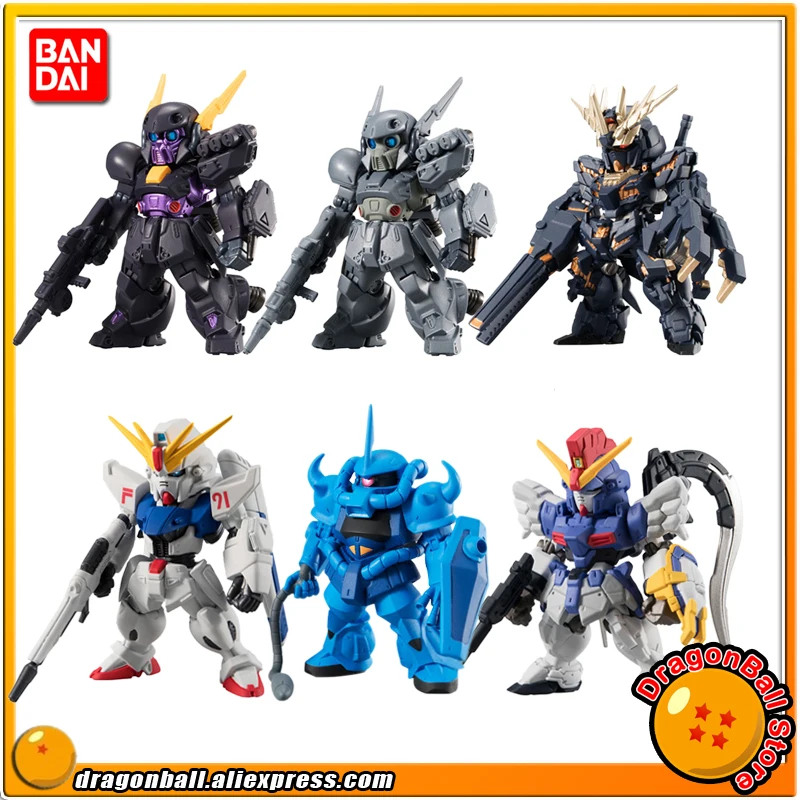 Аниме "Gundam" Оригинальный Bandai FW GUNDAM сходится vol.12 Коллекция Рисунок-полный набор 6 шт. Gundam Gour DEN'AN-GEI