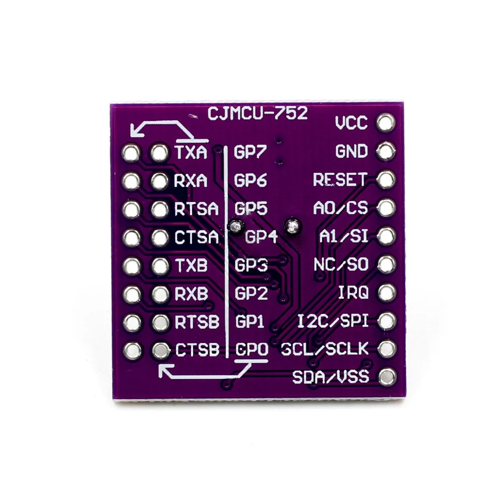 1 шт. CJMCU 752 SC16IS752 I2C/SPI интерфейс шины к двухканальному модулю преобразования