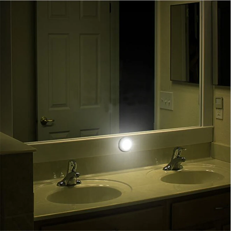 Conduziu a Luz para o Armário Corredor da Lâmpada do Armário de Parede Bochsbc Sensor Infravermelho Noite Lâmpada Luzes 6 Leds Movimento Escada Deck Porão 5 Pcs 11 BOCHSBC 5 pcs Sensor Infravermelho Noite Lâmpada