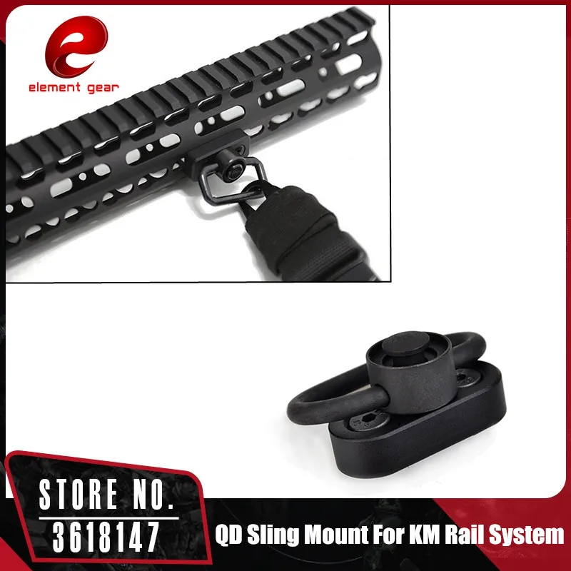 

Element Hunting KeyMod & M-LOK QD Sling Swivel Adapter for KeyMod Handguard Rail System Loop Push Button Mount ME04033