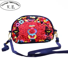 Новая женская сумка с вышивкой, женская сумка в этническом стиле, сумка-мессенджер для путешествий, сумка для монет, сумка для монет, маленькая сумка на плечо