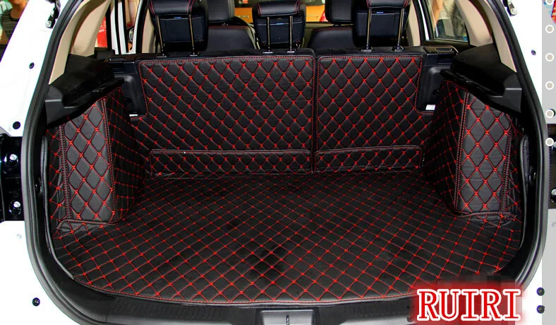 

High quality mats! Full set car trunk mats for Suzuki S-Cross 2019-2014 waterproof boot carpets cargo liner mats for Scross 2016