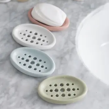 

Soap Holder Dish Bathroom Shower Storage Plate Stand Dishes Container Tray New