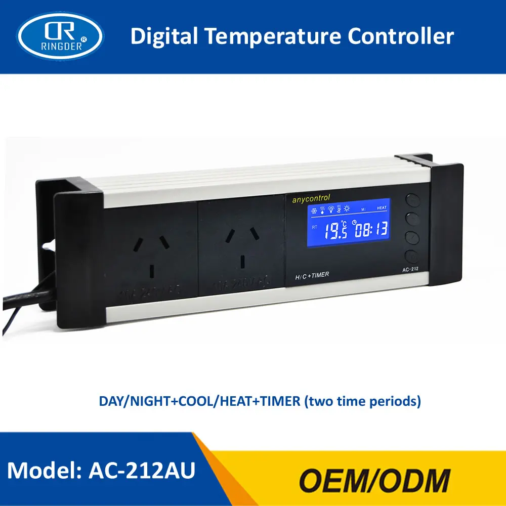 AC-212 DIGITAL REPTILE TEMPERATURE THERMOSTAT 4