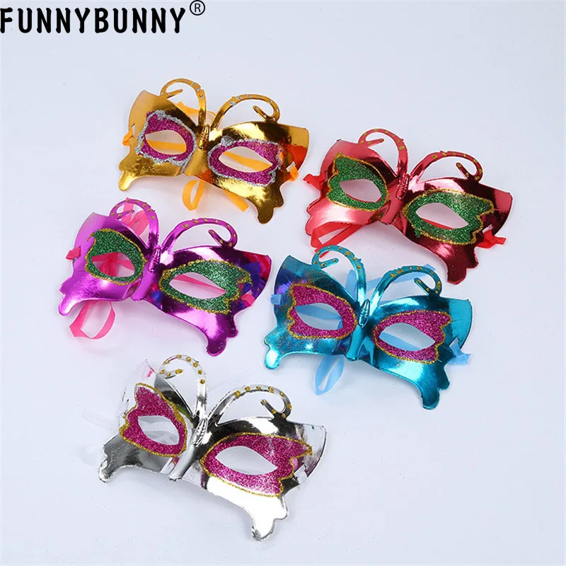 

FUNNYBUNNY Halloween Masquerade Child Adult Butterfly Princess Painted Mask