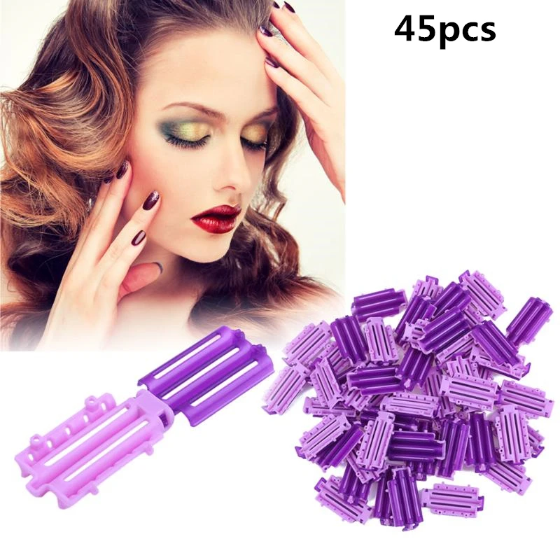 

45pcs/Bag Fluffy Hair Roots Perm Invisible Rooting Bar Corn Bar Clip Barber Hair Cutting Comb Pro Hairdressing Supplies