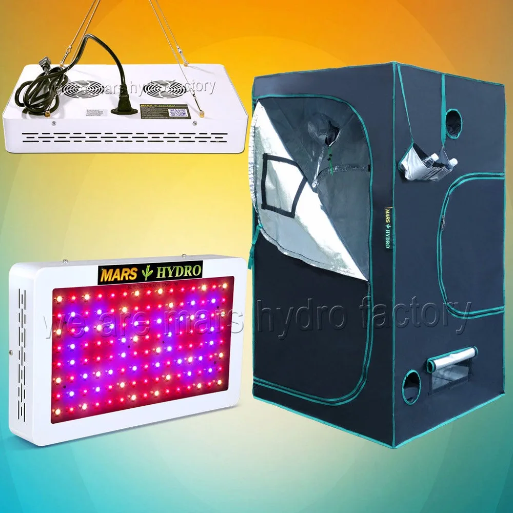 

Mars 600W Led Grow Light Veg Flower and 100x100x180cm Indoor Grow Tent Room Box