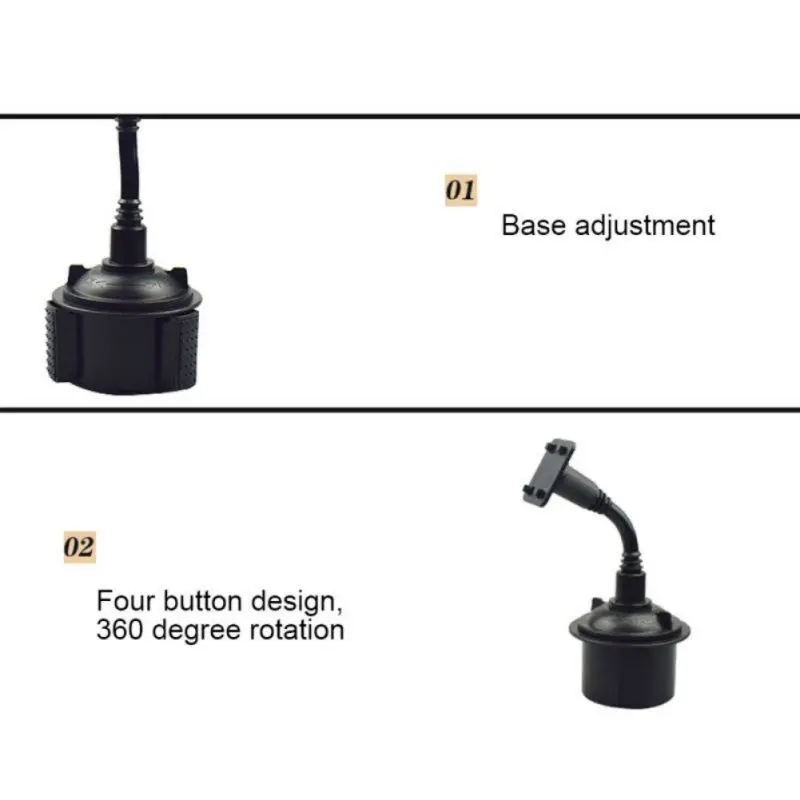 

Car Universal Mobile Phone Seat Car Central Control Seat Bracket Navigation Long Hose Car Water Cup Mobile Phone Bracket