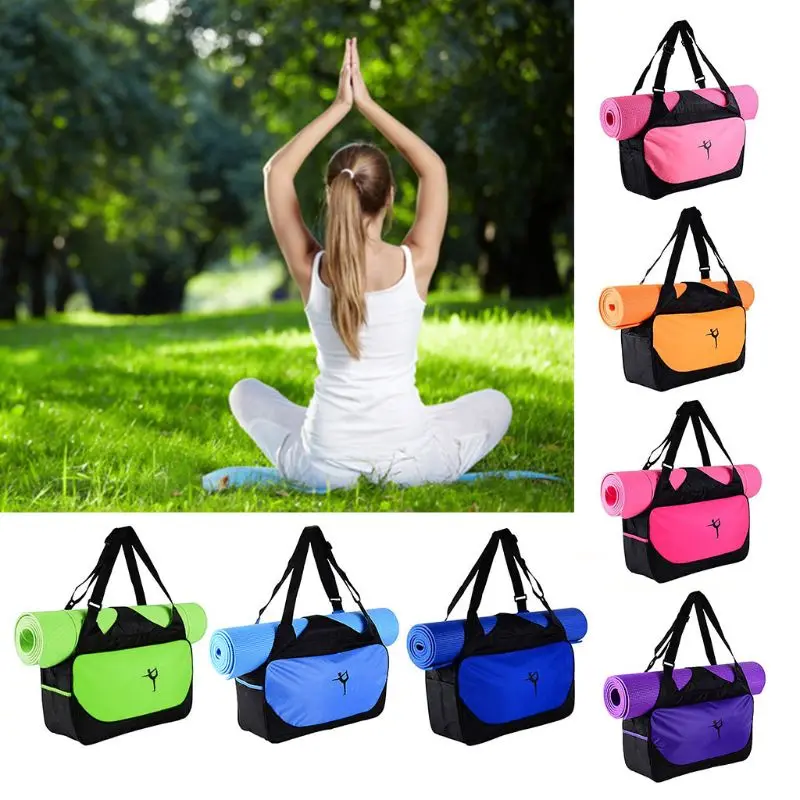 Women Oxford Cloth Yoga Mat Bag Tote Holder Waterproof Carrying Gym