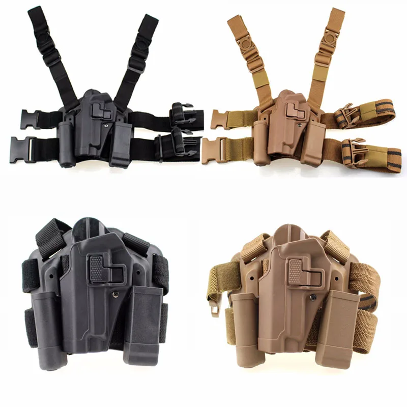 

Quick Drop Airsoft Gun Case Hunting Accessories Tactical Military Sig P226 Pistol Holster Left Hand Shooting Thigh Leg Holster