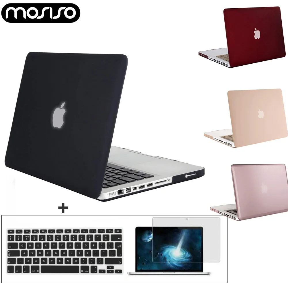 Пластиковый матовый чехол MOSISO для ноутбука Macbook Pro 13 CD Drive A1278 2008-2012 + силиконовый KB