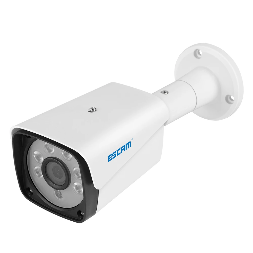 ESCAM QH002 IP камера HD 1080P Onvif H.265 P2P Открытый IP66 водонепроницаемый ИК Пуля с умным анализом функция безопасности