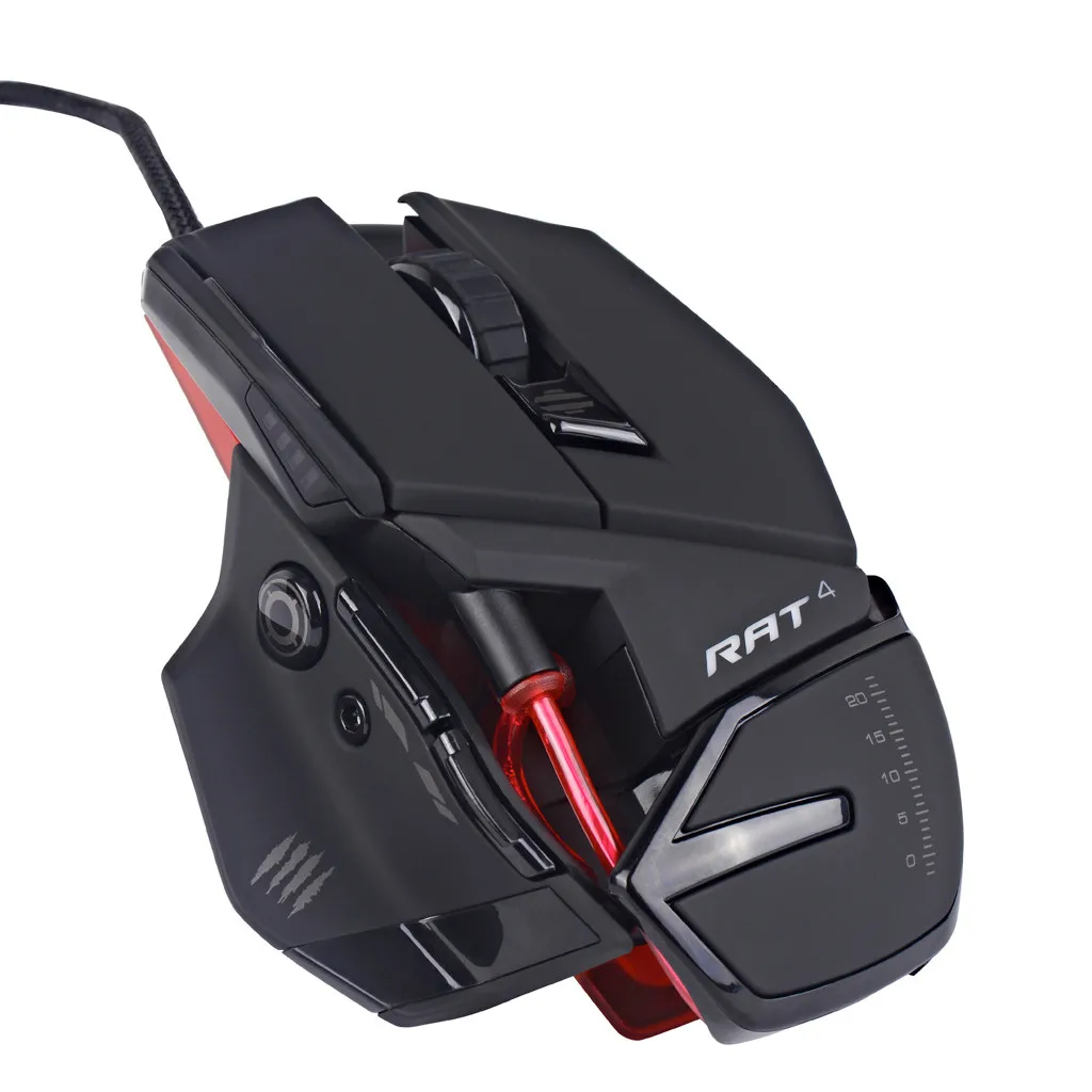 Mad Catz RAT4 проводной оптический usb светодиодный RGB Мышь с 9 программируемых кнопок