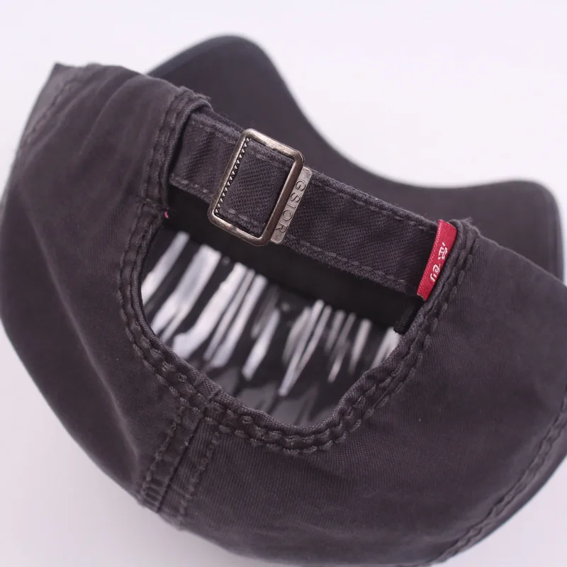 قبعة أزياء الرجال القطن البيسبول كاب السفر الطنف كبيرة زوجين snapback تعديل حجم تسلق قبعة اللسان الذكور العظم للجنسين