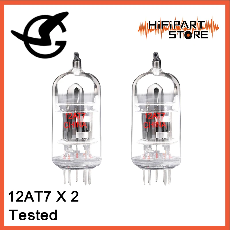 

2pcs Shuguang 12AT7 / ECC81 Valve Tested Tube amplifier accessories Repalce Psvane GV JJ GOLD LION Mullard 12AT7