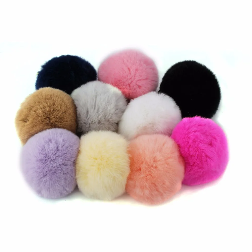 

High Quality Artificial Rabbit Ball Elastic Rubber Hair Bands Hair Rope Band Hair Accessories Headwear Hair Ties