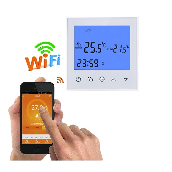 

WiFi Thermostat Remote Control for Electric Floor Heating 12/16A Underfloor Infrared Heater Temperature Control by Phone