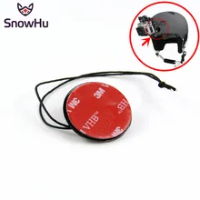 Snowhu para gopro acessórios seguro de segurança cintas tether com adesivo montagem 3m para go pro herói 9 8 7 6 5 yi 4k câmera gp21