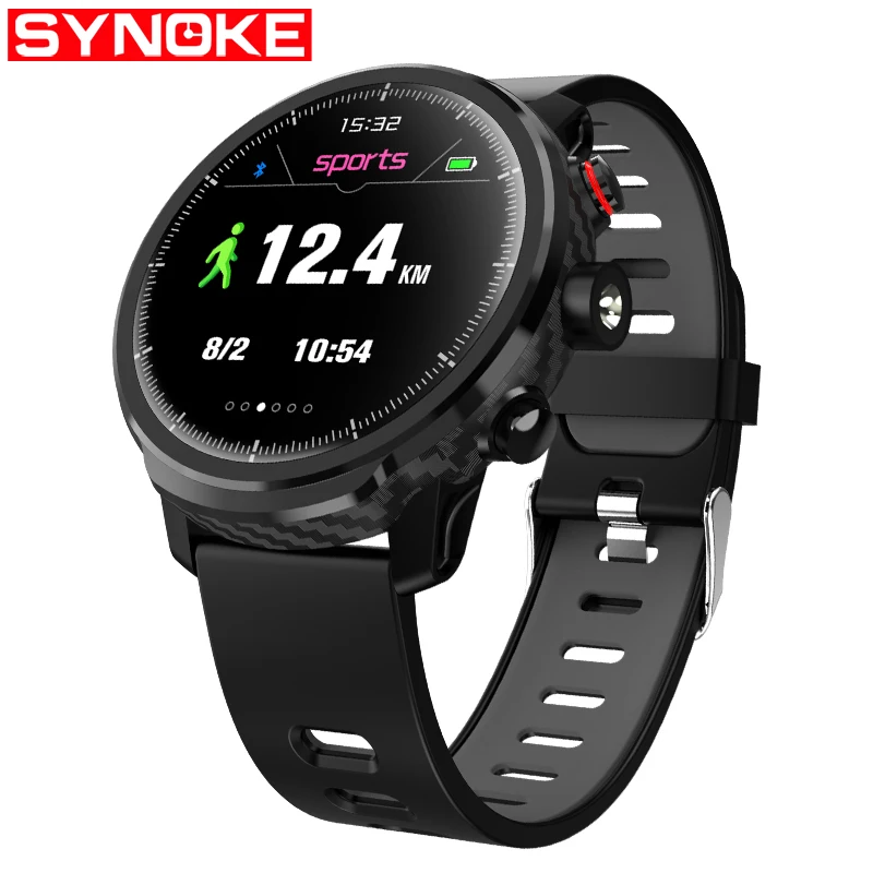 

SYNOKE Men Smart Watch Color Screen Smart Electronics Man Smartwatch Fashion Sport Fitness Tracker Heart Rate Bluetooth Hour