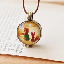 Мужские и женские модели Сказочный Маленький принц и лиса ароматерапия эфирное масло кулон коробка ожерелье двойной может быть настроен