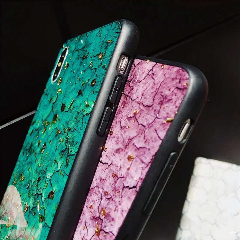 Блестящие золотые фольги мраморный мягкий чехол из ТПУ для Huawei Mate 20 Pro P20 P10 Lite Nova 2S