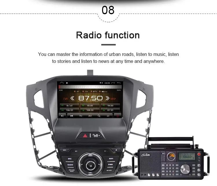 Flash Deal JDASTON Android 9.1 Car DVD Player For Ford Focus 2011 2012 2013 2014 2015 WIFI GPS Navigation 1 Din Car Radio Stereo Multimedia 9