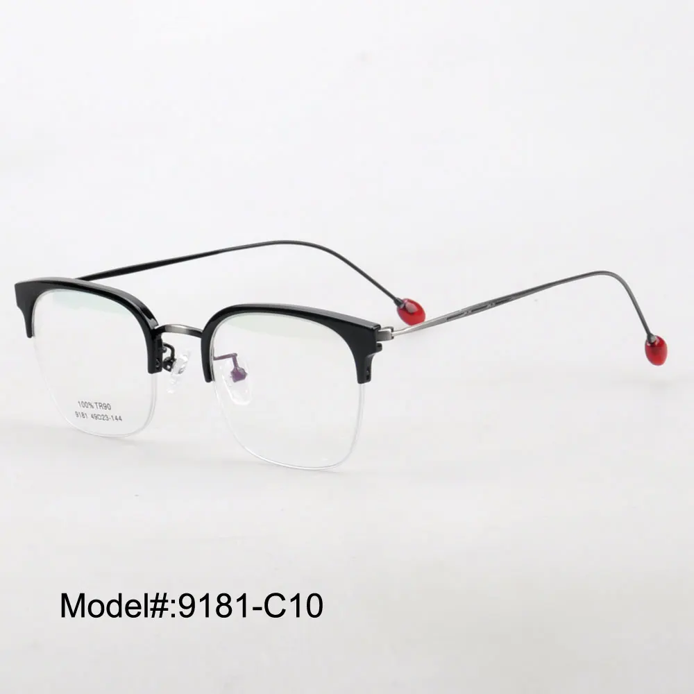 TR90 and stainless steel eyewear men RX optical frames myopia eyewear