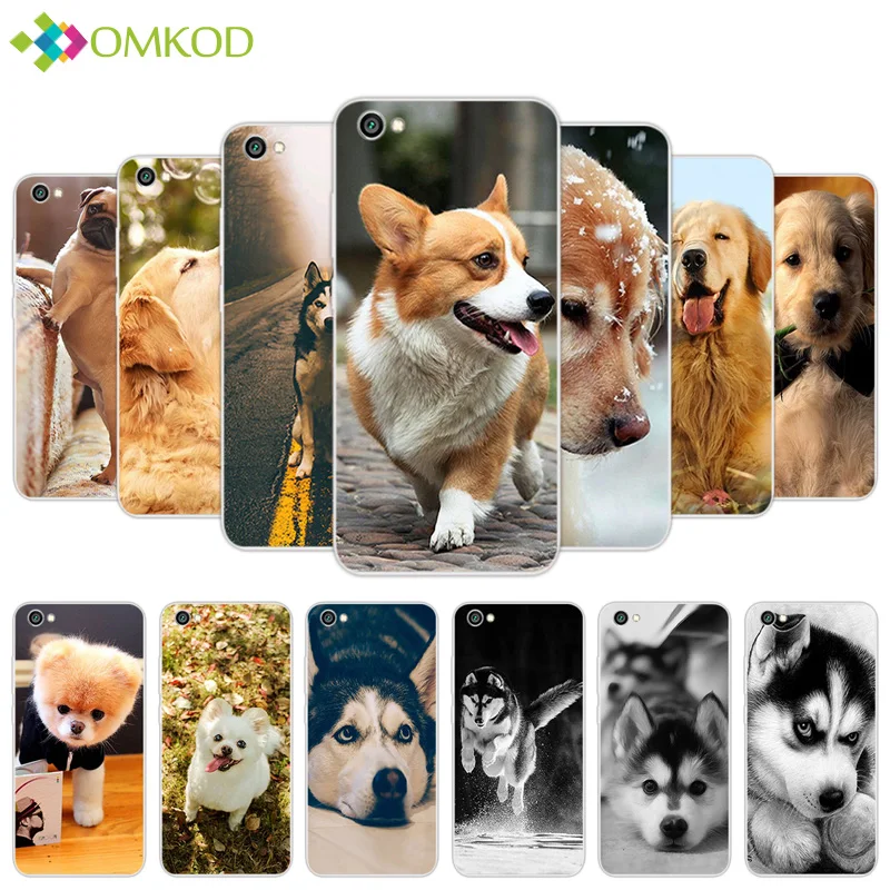 Soft Silicone for Xiaomi Redmi Note 5A Back Black Cute Dog Phone Cover 5 5 inch