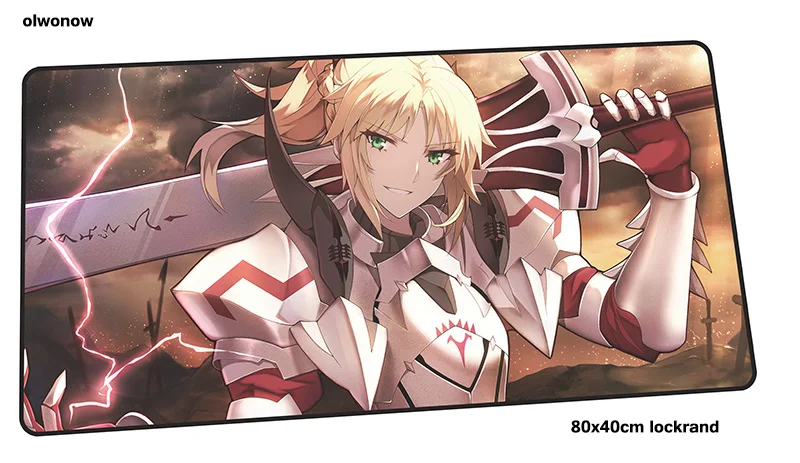 Fate Apocrypha mouse pad 80x40cm High quality mousepads best gaming mousepad gamer big personalized mouse pads keyboard pc pad