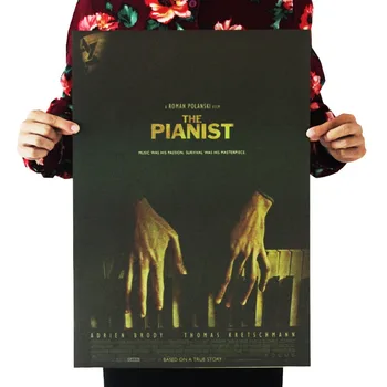 

The Pianist /Adrien Brody /classic Movie Film poster/kraft paper/bar poster/Retro Poster/decorative Painting 51x35.5cm