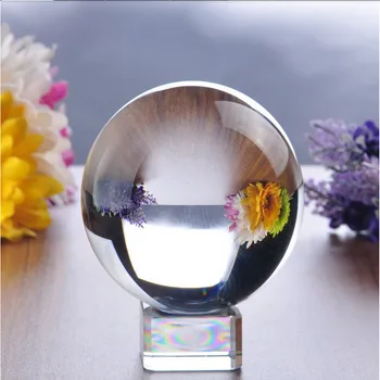 

10pcs/lot 50mm Clear Crystal Healing Ball Glass Feng Shui Sphere Crystal Ball For Home Decoration Wedding Gift Ball