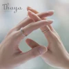 Thaya Train Rail Design Moonstone Lover Rings Gold and Hollow 925 Silver Eleglant Jewelry for Women Gemstone Sweet Gift ► Photo 3/6