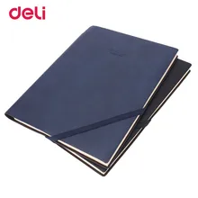Deli модная стационарная бизнес-ручка для ноутбука s для студентов креативная Высококачественная синяя черная записная книжка веревочная Закладка a diaty