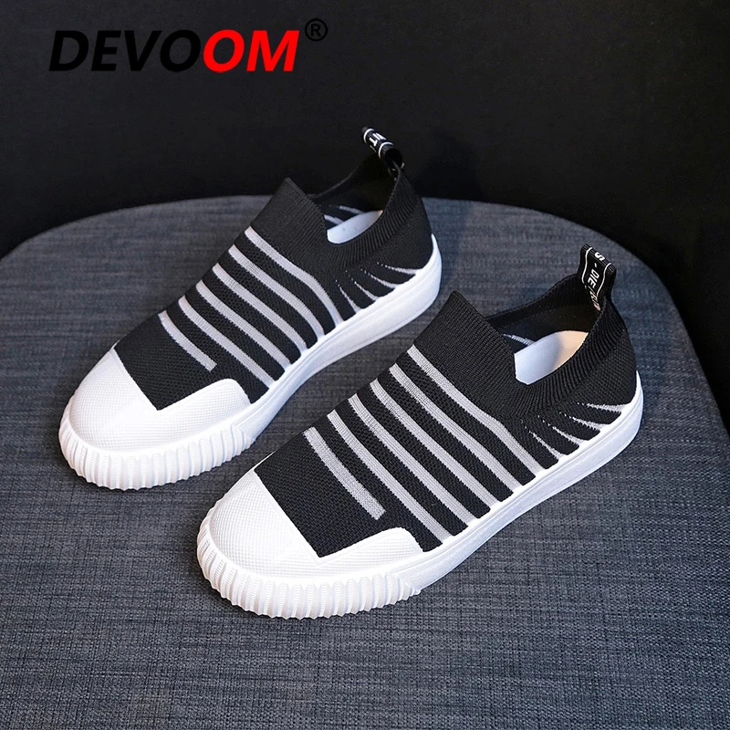 

2019 Summer Sneakers Women Shoes Flyknit Breathable Running Shoes For Women Chaussures Femme Slip on Walking Sport Shoes Woman