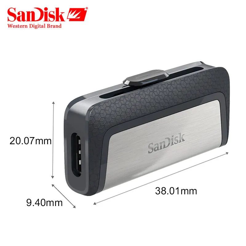  Sandisk SDDDC2 Extreme Type-C 128GB 64GB Dual OTG USB Flash Drive 32GB Pen Drive USB Stick Micro US