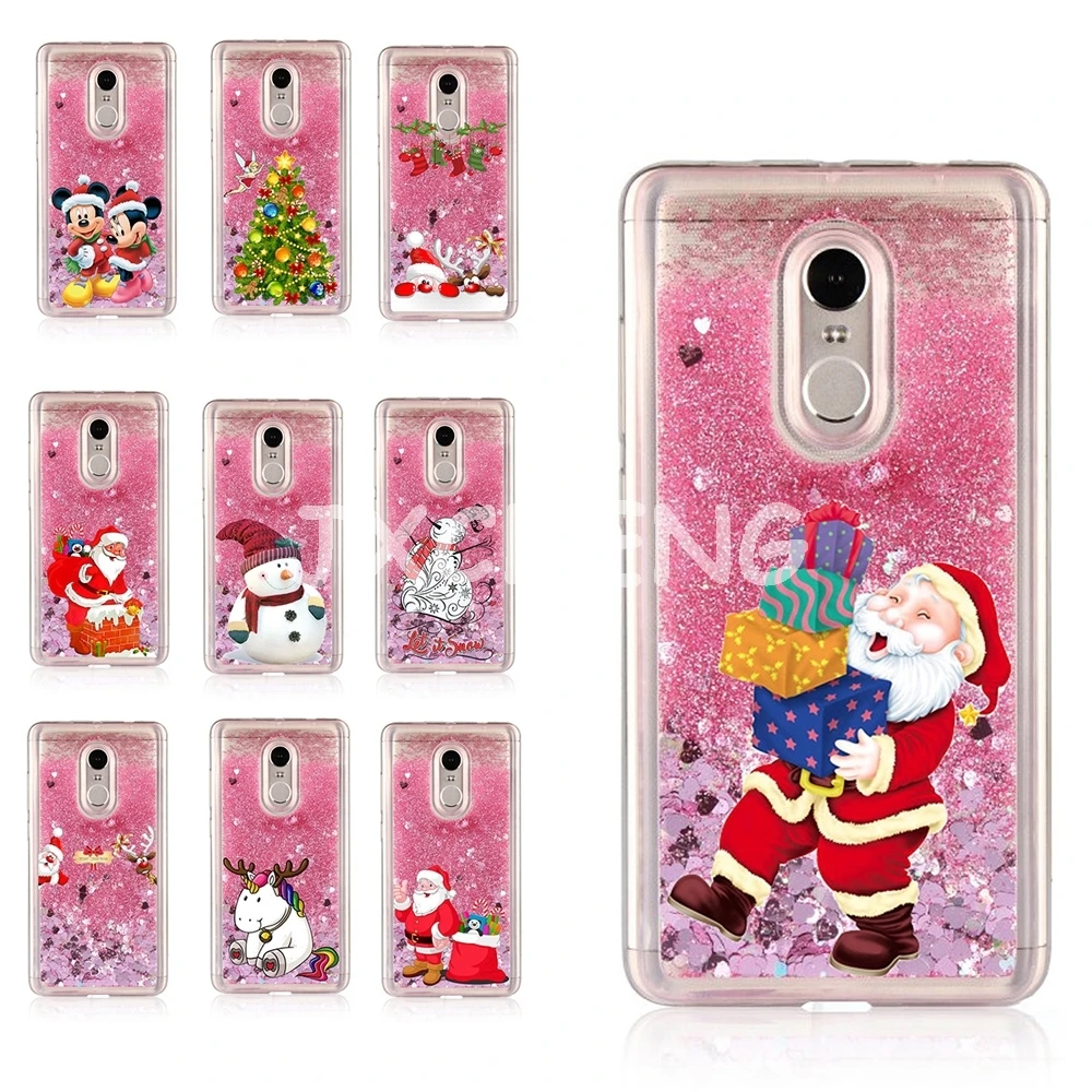 

Water Liquid Case for Xiaomi Mi 5C/6/MI6/5S Plus/MAX2/5X/A1/Note 3/6X/A2/A2 LITE/8/8SE Christmas Minnie Unicorn Silicone Cover