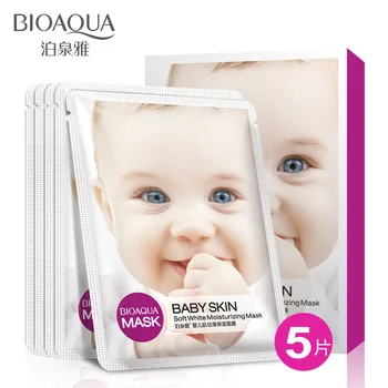

BIOAQUA Baby Moisturizing Facial Mask Oil Control Nourishing Face Masks Anti acne Whitening Skin Care Wrapped Mask 30g * 5pcs