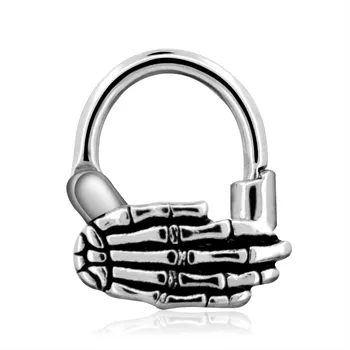 

Body Punk Wholesale Nose Ring Septum Piercings 316L Stainless Steel Daith Hoop Nariz Jewelry for Women Men