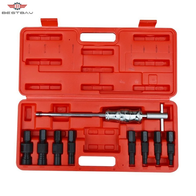 9pc Blind Hole Inner Bearing Puller Set Remover Slide Hammer Internal Kit 8-32mm