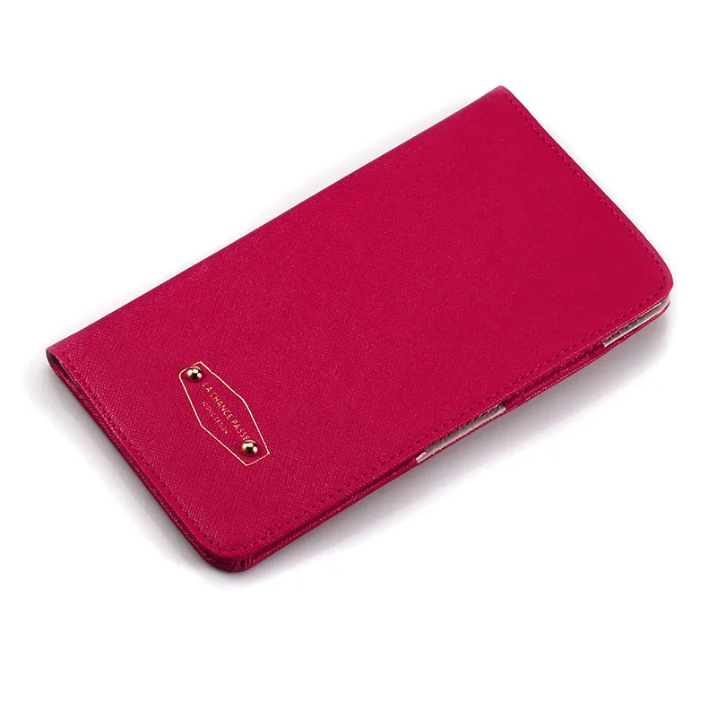 Женский кожаный чехол для паспорта, кошелек для путешествий, держатель для паспорта, органайзер для документов, аксессуары для путешествий, женский клатч W250 - Цвет: red